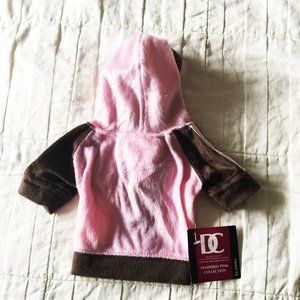 2/$10 NEW Fleece Hoodie Dogs Size XXS